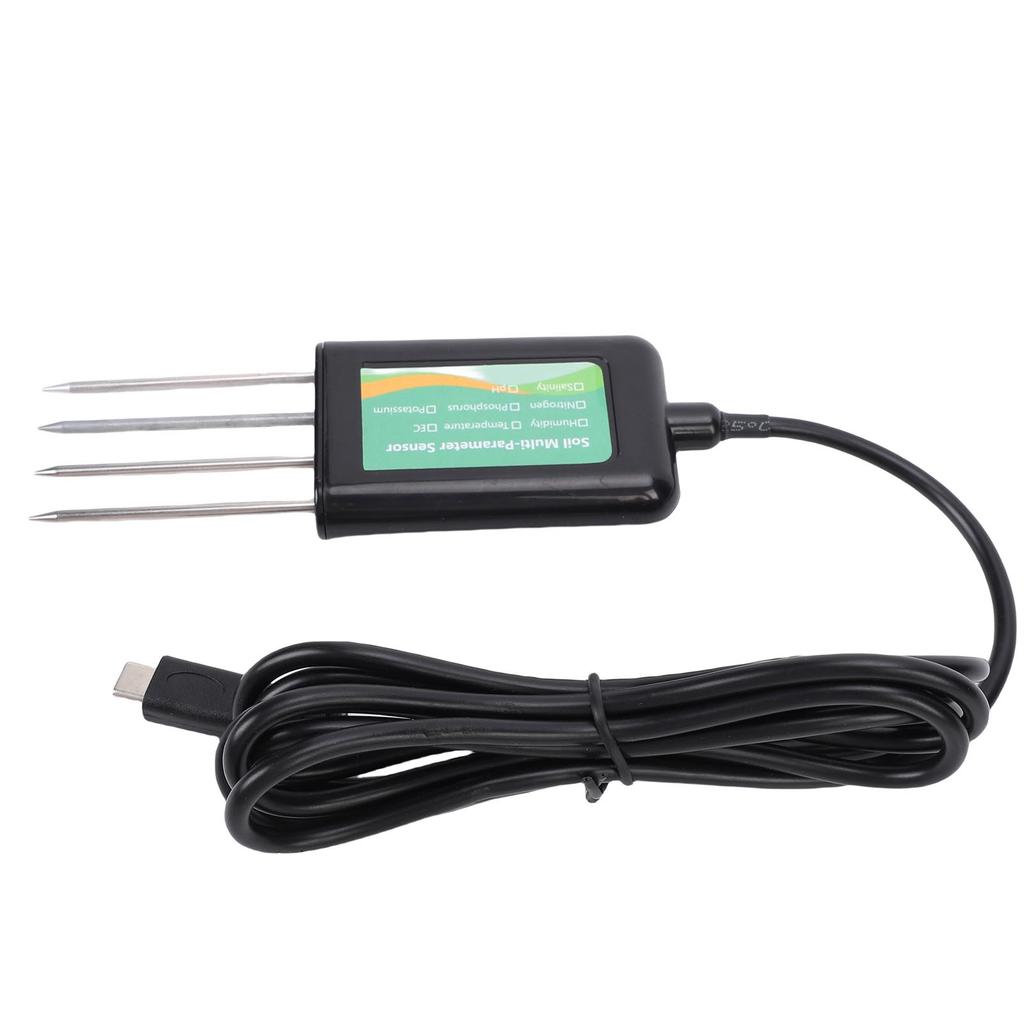   Soil NPK Sensor 8 in 1 Water Proof PH EC Temperature Humidity Detector for Garden Farm  
