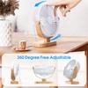 6.5 Inch USB Small Desk Fan 3 Speeds Quiet Portable Desktop Table Fan 360° Adjustment Mini Fan for Home Office Car Outdoor