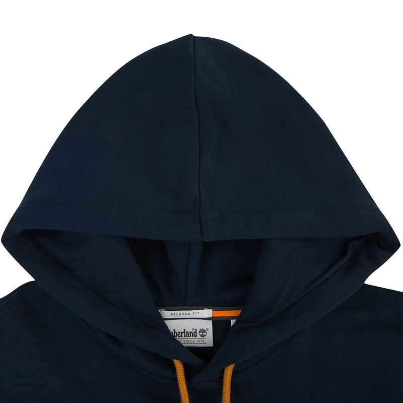 Timberland Outdoor Solid Color Hoodie With Front Pocket Men hoodies Deep-Sapphire-Blue A234A-433