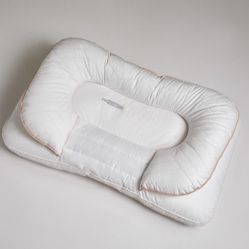 Dual-Layer Buckwheat Pillow With Ear Protection Side Sleepers Washable Cotton Cover Medium Support Neck Adults