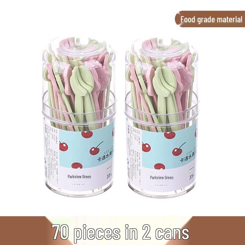 ZISIZ Disposable Plastic Fruit Forks