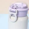 Charming Children's Insulated Pop-up Cup with Cartoon Design - Portable and Cute for Girls