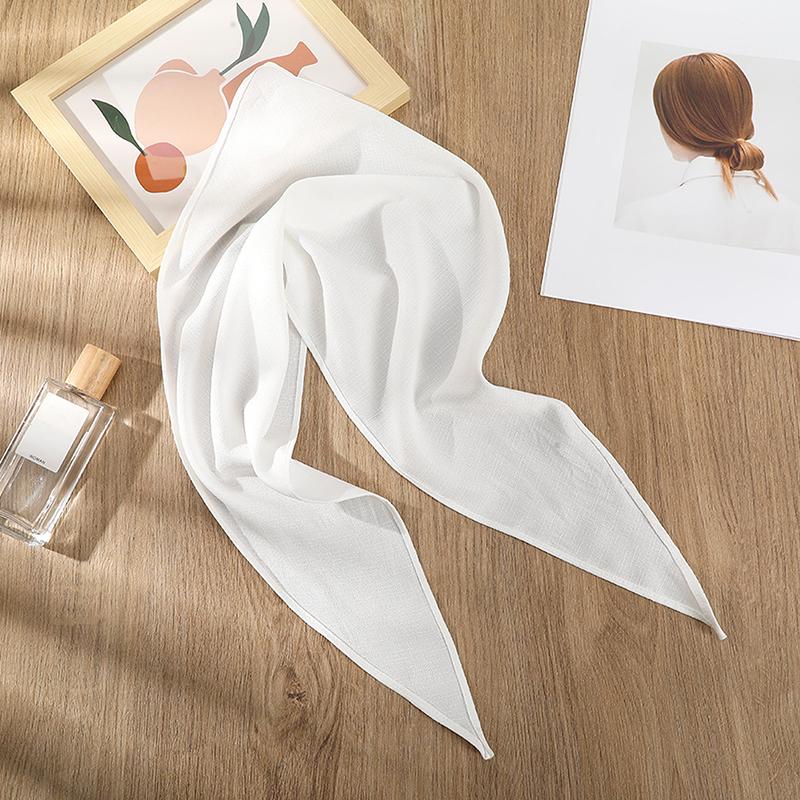 Haimeikang Ensfarvet Turban Hårbånd Pannebånd Dame Elegant Svart Hvit Hodetørklær Mote Jenter Bandana Hårpynt