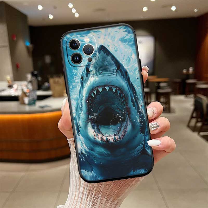 NH39 Shark Art Phone Case for Samsung Galaxy A11 A12 A13 A15 A52S A53 A55 A56 A70 A71 A72 A73 F06 F16 F56 S10 Plus S10e