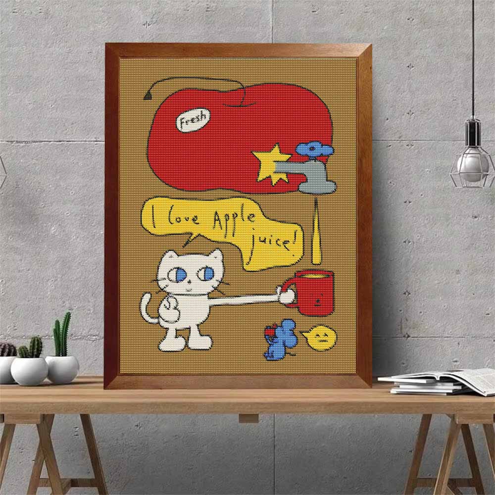 5D Diamond Painting Kits CartoonCat Full Round Drill Crystal Rhinestone DIY Art Craft Home Wall Decor Decoration Gift