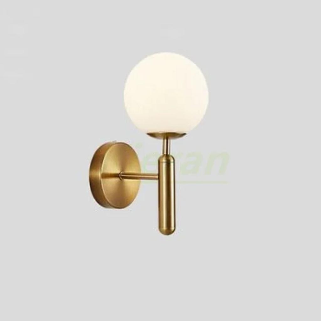 New Elegant, Sleek, and Stylish Modern Nordic Glass Ball LED Wall Lamps - Softly Illuminating Chic Minimalist Bedside Wall Decor