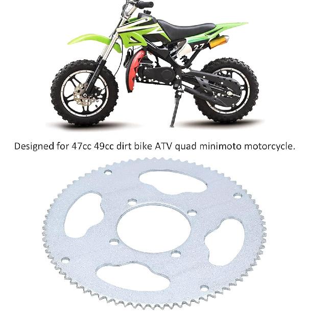 VGEBY Chain Sprocket, 54mm 80 Teeth 25H Rear Chain Sprocket for 47cc 49cc Dirt ATV Quad Minimoto Motorcycle Mx650 Rear Sprocket 25H Sprocket