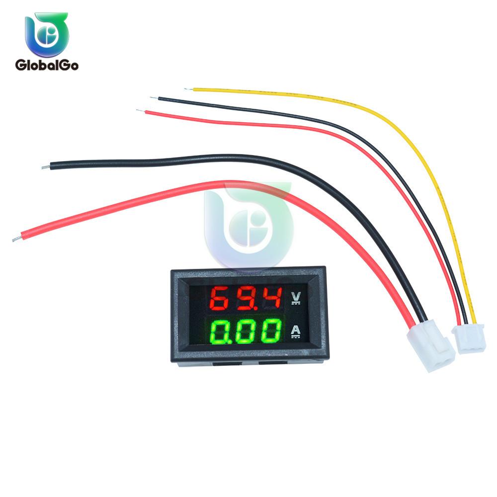 DC 100V 10A Mini 0.28inch LED DC Digital Voltmeter Ammeter Amp Volt Current Ampere Meter Tester Amperemeter Car Outdoor Indoor