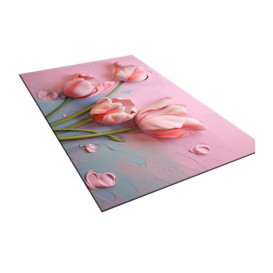 3D Visual Flower Floor Mat Soft Absorbent Diatom Mud Door Mat Non-Slip Bath Rugs for Tub Bathroom Kitchen