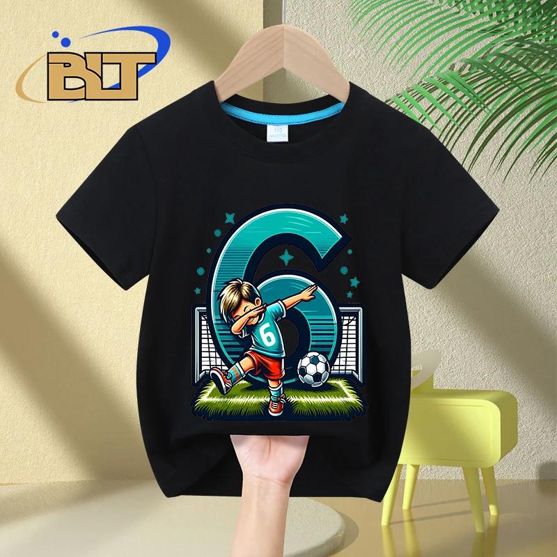 6yearold boy birthday Tshirt summer cotton shortsleeved kids top birthday gift
