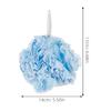Sky-Blue Mesh Bath Ball Shower Ball for Exfoliating Soothing Skin Cleansing with Shower Gel Or Soap Gentle Body Scrub for Men