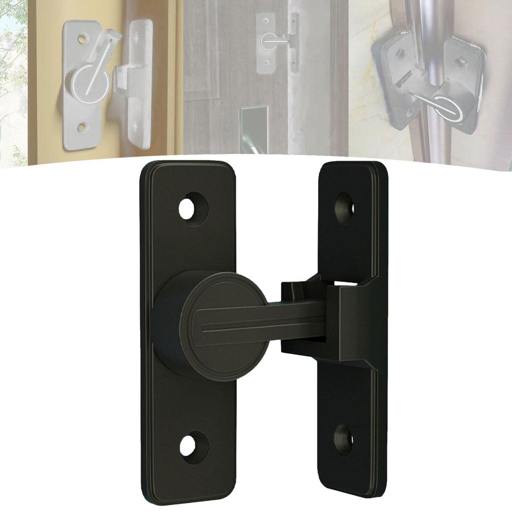 Barn Door Latch Zinc Alloy 90 Degree Room Door Latch Durable Sliding Lock Gate Latch for Shed Barn Outdoor Bedroom Window