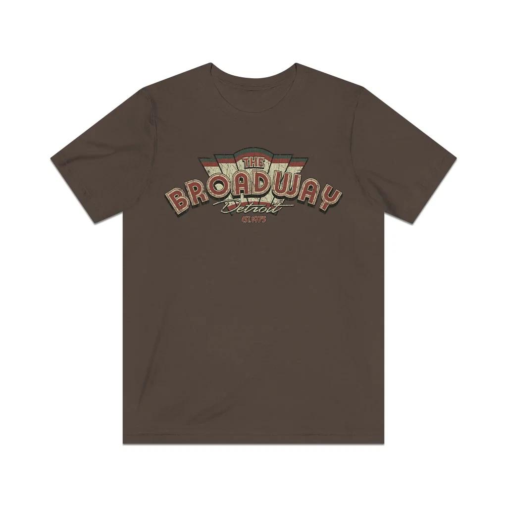The Broadway Detroit 1975 Vintage Men s T shirt 4XL