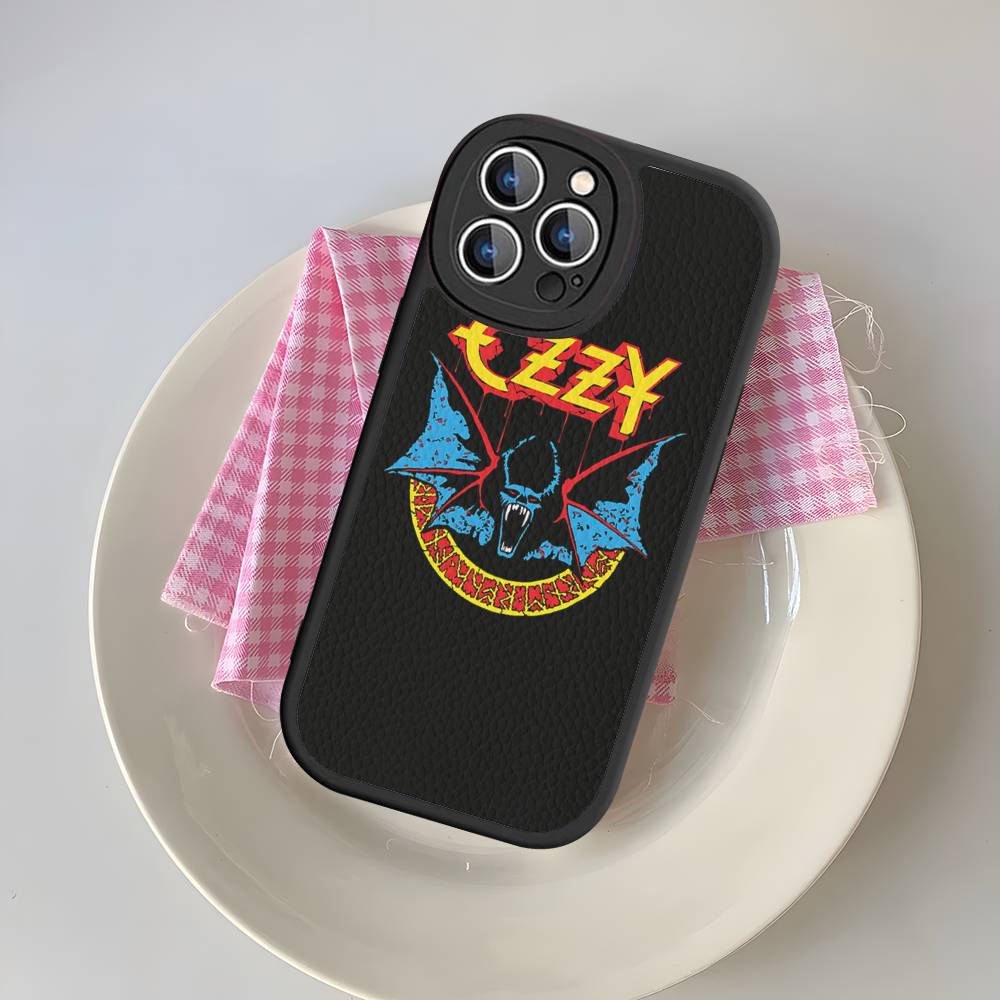 O-Ozzy Osbourne Band Phone Case For IPhone 16 15 14 13 Pro Max 11 12 Plus Leather Silicone Cover