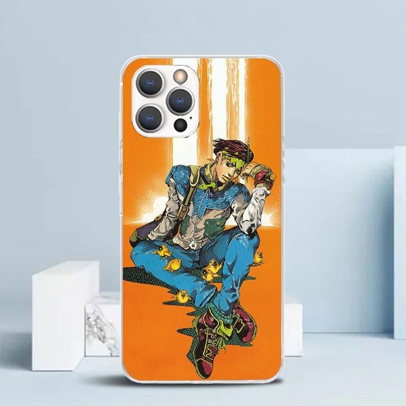 JoJo Adventure Rohan Kishibe Phone Case For IPhone 16 17 Air 16E 15 14 Plus 13 Mini 12 11 Pro Max 7 8 + SE 2020 Soft TPU Back Co