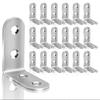 10PCS 90 Degree Angle Corner Brackets Stainless Steel Corner Brace Fastener Wall Brackets Hanger for Shelves,Table,Chair