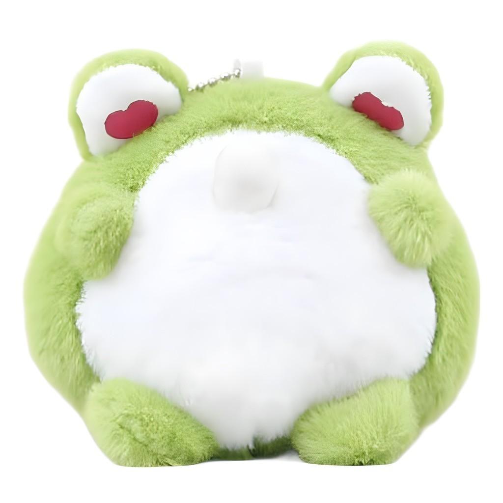 Adorable Plush Frog Keychain Cute Bubble Blowing Frog Bag Charm For Girls