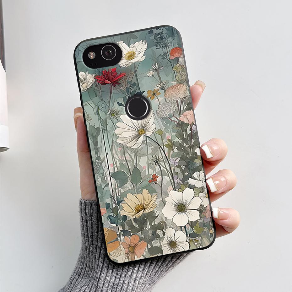 Matte Case For Google Pixel2 Pixel 2 XL Shockproof Cartoon Phone Cover for Google Pixel 2 XL 2XL Soft Silicone TPU Cases Bumper