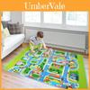 Mapa Rodoviário Infantil Colorido Tapete de Brincar para Crianças Ideal para Diversão com Carros de Corrida no Berçário