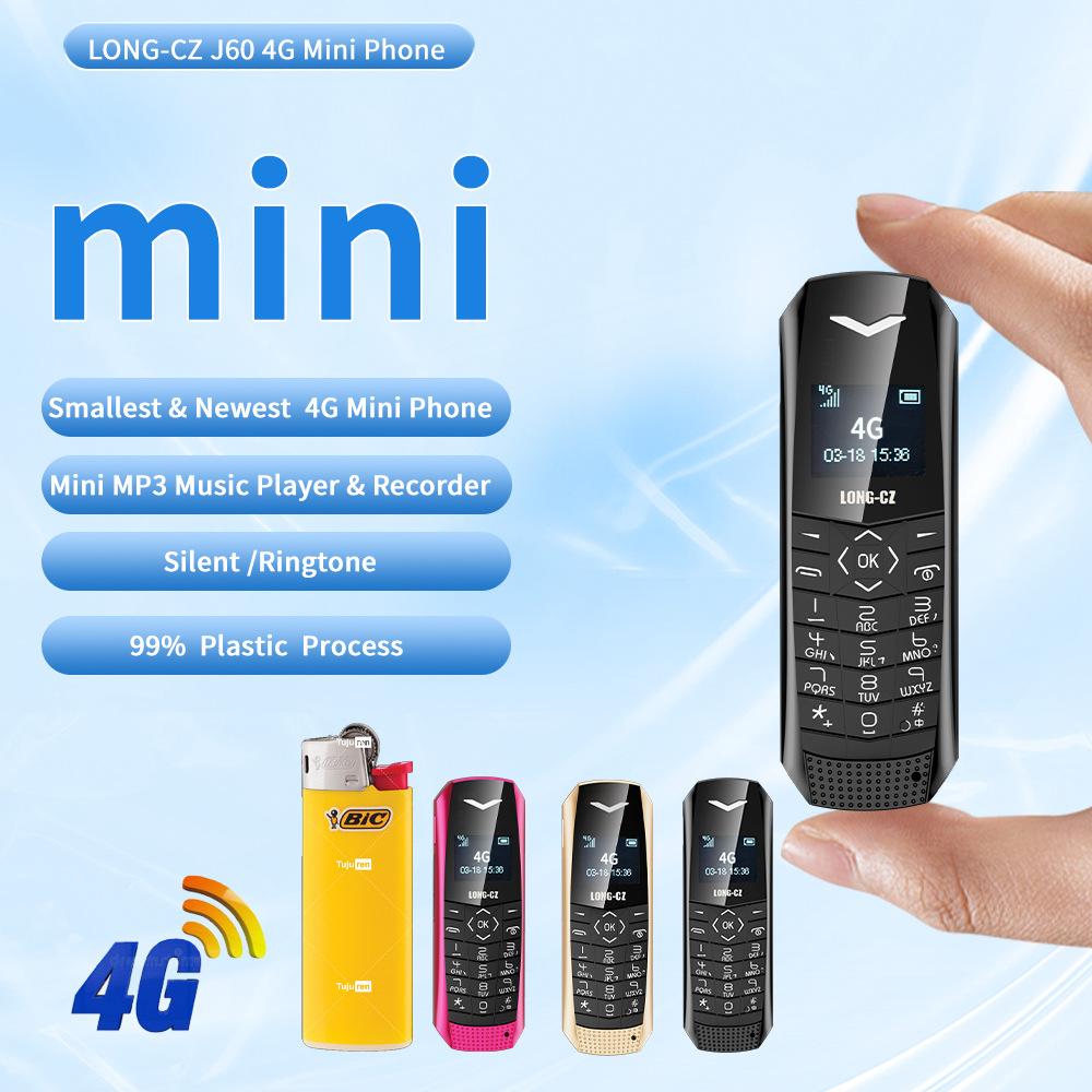 Mini 4G Global Band Small Mobile Phone Compact Portable Student Children's Button Elderly Machine Backup Function Machine