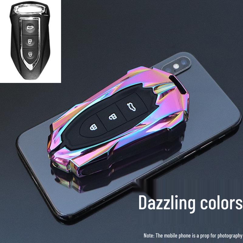 

Чехол для ключа автомобиля Zotye T500: Стильный металлический корпус для ключа для моделей SR7/SR9/T700/T600 – Унисекс