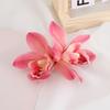 Bohemian Style Hairpin Double Large Artificial Cymbidium Flower Hair Clip For Women And Girls Fashion Accessory