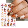 Thanksgiving Nail Decorations 6 Sheets with Maple Leaves and Pumpkins Self Adhesive Nail Art Stickers for Women