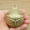 1pc Brass Cow Bells for Farming Thickened Copper Bells Anti-Lost Grazing Supplies Sheep Horse Cattle Pendant Bell Farming