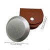 Sharpening Stone with Leather Case Round Diamond PocketSized Knife Honing Tool