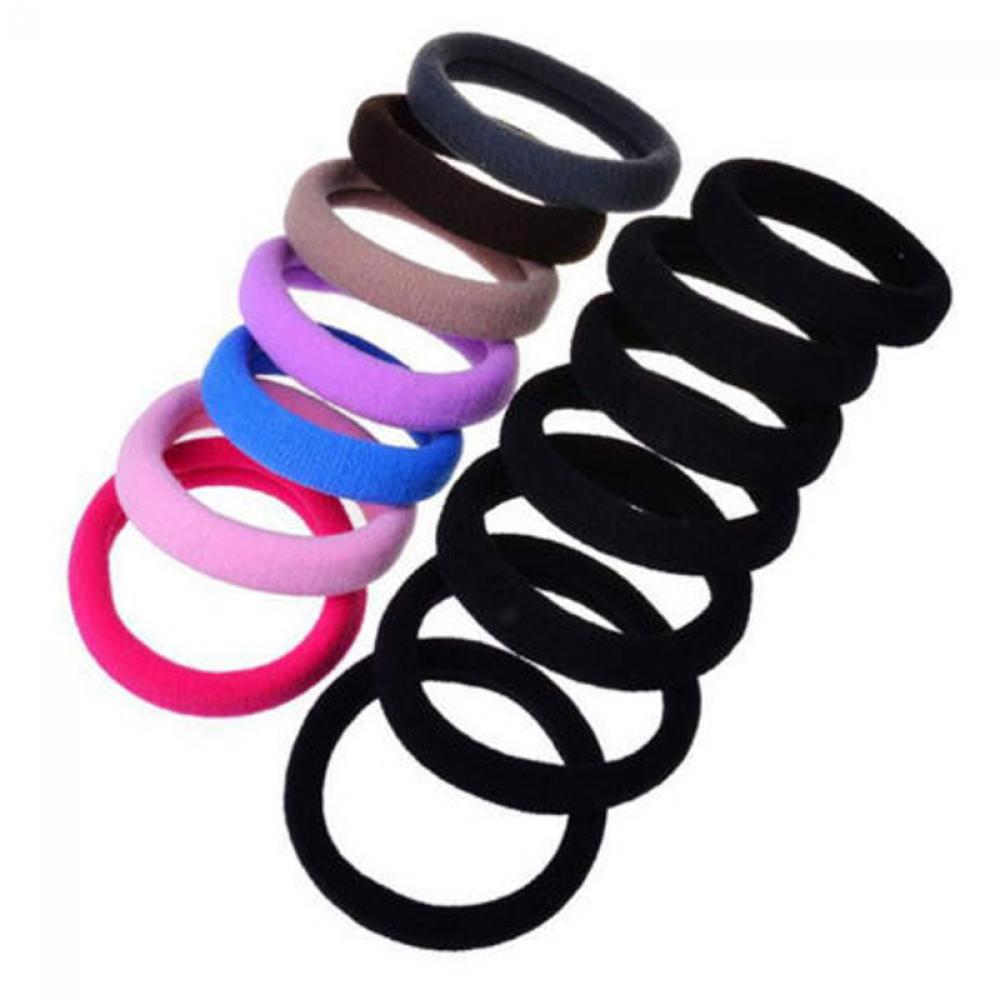 10 PCS Fashion Elastic Women Candy Color Hairband Ponytail Holder Hair Rope