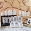 Reusable Silicone House Craft Mould for Resin Cement Art Projects Handmade Ornaments Home Office Enhancement