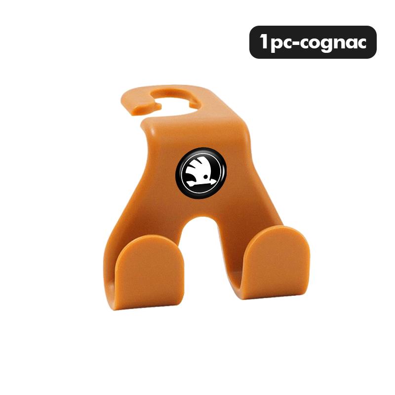 AAABR1 ABS Car Headrest Hook Rear Seat Back Hooks Hanger Interior Accessoies For Skoda Octavia A5 A7 RS Fabia Superb Rapid Karoq