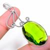 Peridot Gemstone Handmade 925 Sterling Silver Jewelry Pendant 2.48"