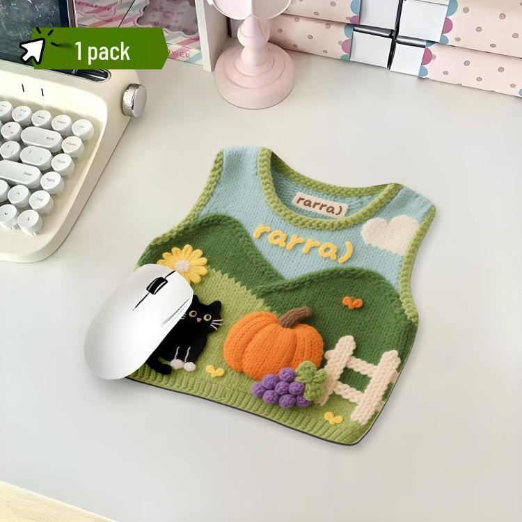 

Cute Sweater Print Mouse Pad - Stylish Office & Home Desk Accessory