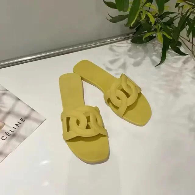 

Летняя горячая распродажа, модный стиль, желейный цвет, простые уличные домашние шлепанцы для женщин, пляжная обувь, крутая сексуальная обувь 38 жёлтый