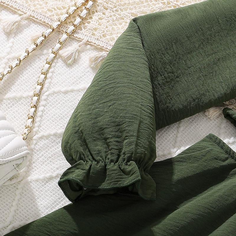 Girl Long Sleeves Dress Children Kid Casual Princess Dresses Clothes