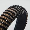 Handmade Braided Elegant Girls Hair Hoop Full Faux Crystal Beads Decor Luxury Hairband Hair Accessories