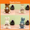 Style Lovable Cartoon Rabbit Plush Toy With Bow Tie Ideal For Backpacks And Keychains