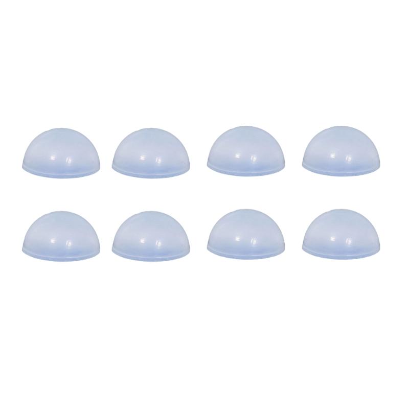 

8Pcs Slip Resistant Rubber Half Sphere Base With Strong Adhesive Backing For Electronics Furniture And Home Appliances 16x8mm белый