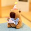 with Instruments Plush Doll Toy Capybara Anime Fluffy Toy Soft Stuffed Keychain  Children's Gift