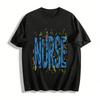 Nurse Themed Printed Casual Top With Medical Elements Pure Cotton T-shirt