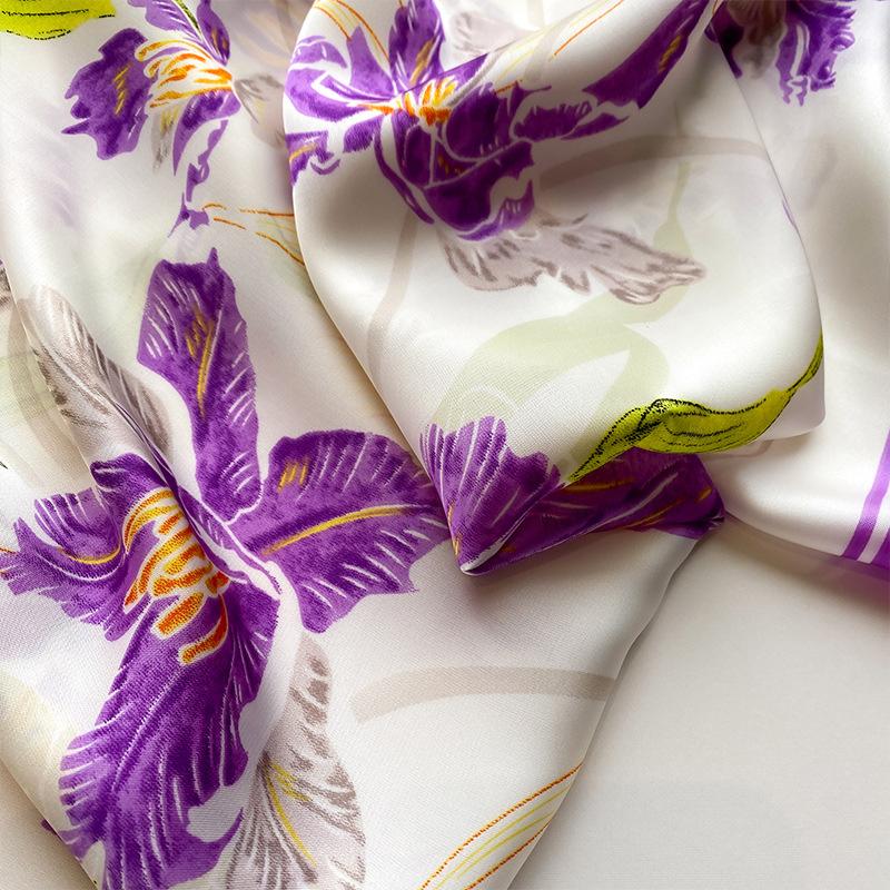 70x70cm Imitation Silk Square Scarf for Women Shawl Hijab Neckerchief Female Hair Ribbon Headband Fashion Wrap Bandana