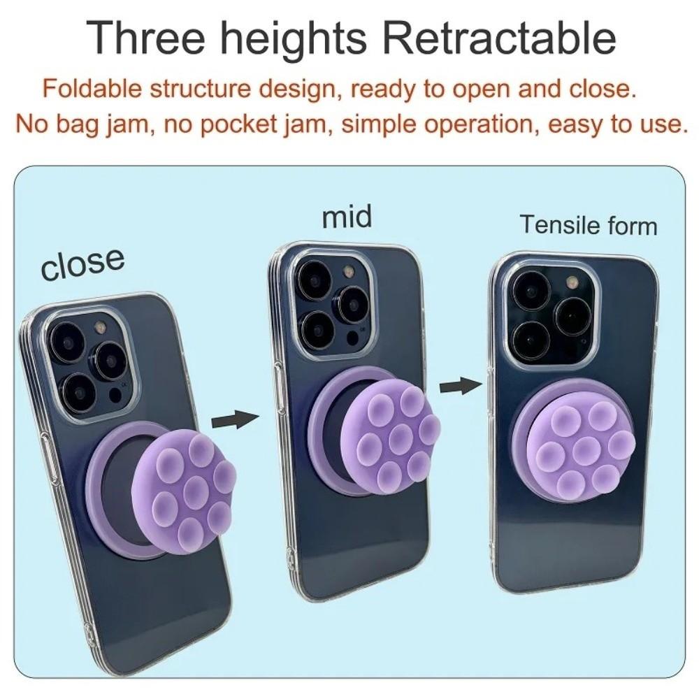 Kulatý přísavný držák na telefon Kapsa Zásuvka Držák na prsten Příslušenství pro smartphone