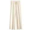 Autumn and Winter Temperament Wool High Waist Loose Wide Leg Pants Women's Cloud Casual Soft Waxy Wool Straight Trousers