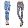 Fashion Skull Print Leggings Pants Elasticity Pants Leggings For Women Tights Fitness Yoga Pants