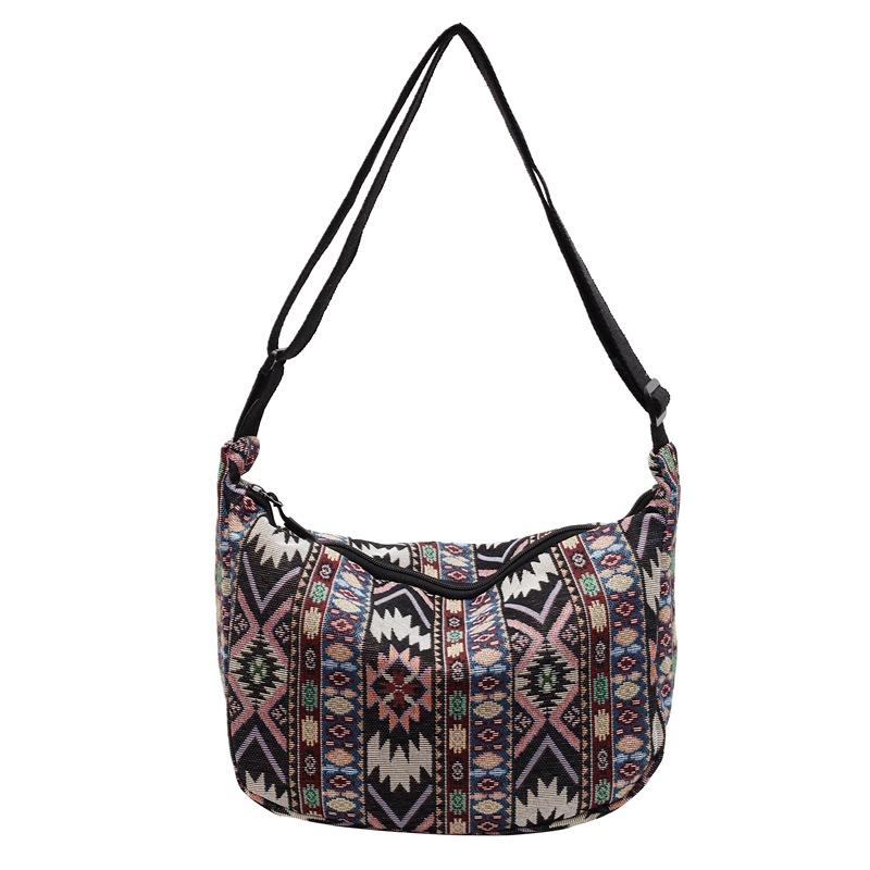 Large Capacity Ethnic Style Dumpling Bag Women's New Trendy Fashion Crossbody Bag Women Ins Niche Shoulder Bag Women