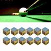 Pool Chalk Cubes Professional Billiard Cue Chalk Pool Table Accessories for Home Gaming 12 Packs In