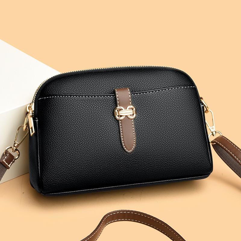 Women's bag mobile phone bag new fashion soft leather women's mother bag shoulder messenger bag versatile delivery