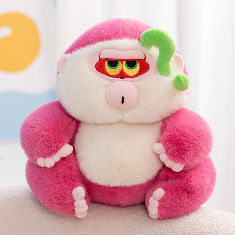 Sait Dudu Cute Monkey Doll: Adorable Sitting Posture with Milk Tea - Perfect Gift for Friends