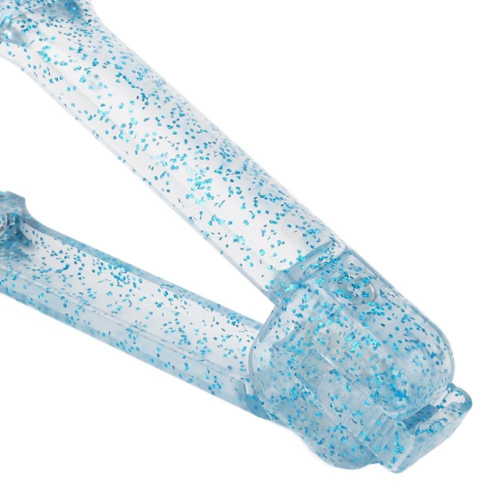 Blue Double Sided Straightener Brush Multifunction Hair Straightening Splint Comb  Salon Use